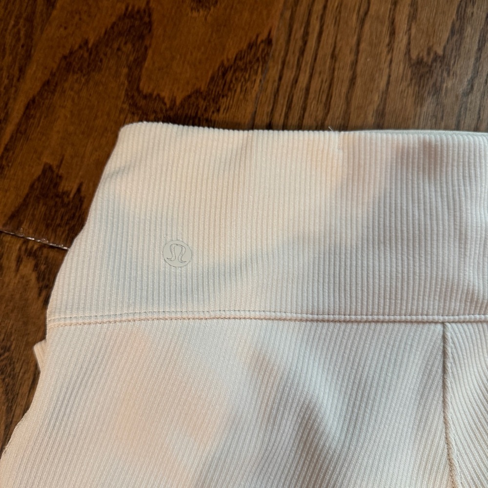 LULULEMON Brushed Softstreme Ribbed Zip Flared Pants 32.5" Inseam - Picture 9 of 13